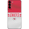 NFL Kansas City Chiefs White Striped Galaxy S22 Plus Skin