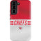 NFL Kansas City Chiefs White Striped Galaxy S22 Pro Case
