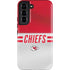 NFL Kansas City Chiefs White Striped Galaxy S22 Pro Case
