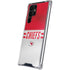 NFL Kansas City Chiefs White Striped Galaxy S22 Ultra Clear Case