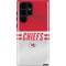 NFL Kansas City Chiefs White Striped Galaxy S22 Ultra Pro Case