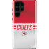 NFL Kansas City Chiefs White Striped Galaxy S22 Ultra Pro Case