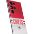 NFL Kansas City Chiefs White Striped Galaxy S22 Ultra Skin