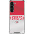 NFL Kansas City Chiefs White Striped Galaxy S23 Clear Case