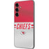 NFL Kansas City Chiefs White Striped Galaxy S23 FE Skin