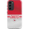 NFL Kansas City Chiefs White Striped Galaxy S23 Plus Pro Case