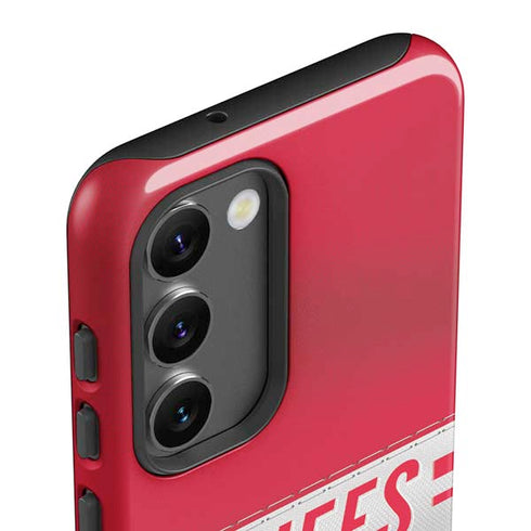 NFL Kansas City Chiefs White Striped Galaxy S23 Plus Pro Case