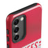 NFL Kansas City Chiefs White Striped Galaxy S23 Plus Pro Case
