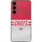 NFL Kansas City Chiefs White Striped Galaxy S23 Plus Skin
