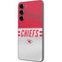 NFL Kansas City Chiefs White Striped Galaxy S23 Plus Skin