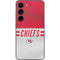 NFL Kansas City Chiefs White Striped Galaxy S23 Skin