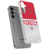 NFL Kansas City Chiefs White Striped Galaxy S24 Plus Clear Case