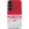 NFL Kansas City Chiefs White Striped Galaxy S24 Plus Impact Case