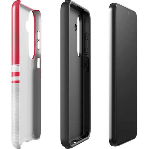 NFL Kansas City Chiefs White Striped Galaxy S24 Plus Impact Case