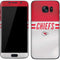 NFL Kansas City Chiefs White Striped Galaxy S7 Skin