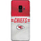 NFL Kansas City Chiefs White Striped Galaxy S9 Skin