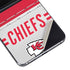NFL Kansas City Chiefs White Striped Galaxy Z Flip5 5G Skin
