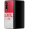 NFL Kansas City Chiefs White Striped Galaxy Z Fold3 5G Skin