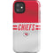 NFL Kansas City Chiefs White Striped iPhone 11 Impact Case