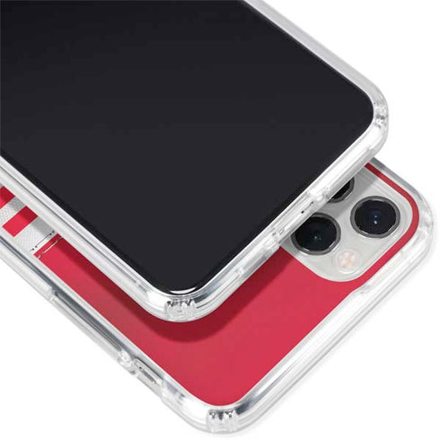 NFL Kansas City Chiefs White Striped iPhone 11 Pro Clear Case