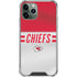 NFL Kansas City Chiefs White Striped iPhone 11 Pro Max Clear Case