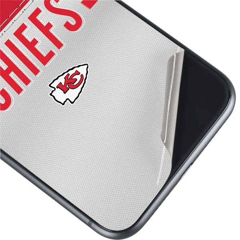 NFL Kansas City Chiefs White Striped iPhone 11 Skin