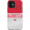 NFL Kansas City Chiefs White Striped iPhone 12 Impact Case