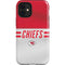 NFL Kansas City Chiefs White Striped iPhone 12 Mini Impact Case