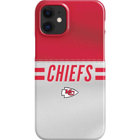 NFL Kansas City Chiefs White Striped iPhone 12 Mini Lite Case