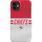 NFL Kansas City Chiefs White Striped iPhone 12 Mini Lite Case
