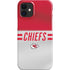 NFL Kansas City Chiefs White Striped iPhone 12 Mini Lite Case