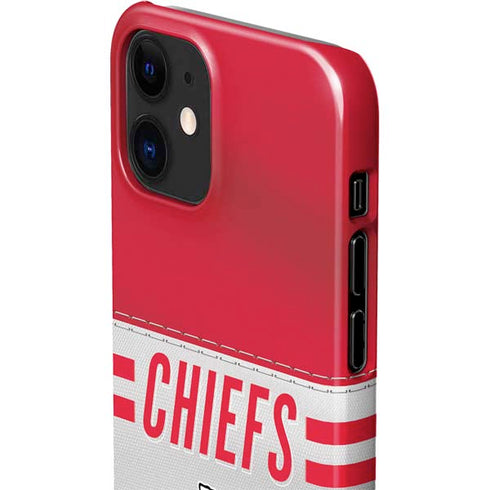 NFL Kansas City Chiefs White Striped iPhone 12 Mini Lite Case
