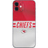 NFL Kansas City Chiefs White Striped iPhone 12 Mini Skin