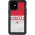 NFL Kansas City Chiefs White Striped iPhone 12 Mini Waterproof Case