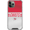 NFL Kansas City Chiefs White Striped iPhone 12 Pro Clear Case