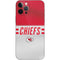 NFL Kansas City Chiefs White Striped iPhone 12 Pro Skin