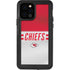 NFL Kansas City Chiefs White Striped iPhone 12 Pro Waterproof Case
