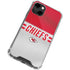 NFL Kansas City Chiefs White Striped iPhone 13 Clear Case
