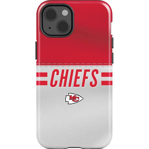 NFL Kansas City Chiefs White Striped iPhone 13 Impact Case
