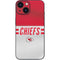 NFL Kansas City Chiefs White Striped iPhone 13 Mini Skin
