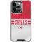 NFL Kansas City Chiefs White Striped iPhone 13 Pro Clear Case