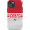 NFL Kansas City Chiefs White Striped iPhone 14 Impact Case