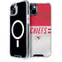 NFL Kansas City Chiefs White Striped iPhone 15 Plus MagSafe Case