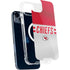 NFL Kansas City Chiefs White Striped iPhone 14 Plus MagSafe Case