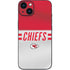 NFL Kansas City Chiefs White Striped iPhone 15 Plus Skin