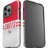 NFL Kansas City Chiefs White Striped iPhone 14 Pro Impact Case