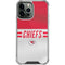 NFL Kansas City Chiefs White Striped iPhone 14 Pro Max Clear Case