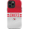 NFL Kansas City Chiefs White Striped iPhone 15 Pro Max Impact Case