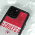 NFL Kansas City Chiefs White Striped iPhone 14 Pro Max Waterproof Case