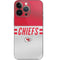 NFL Kansas City Chiefs White Striped iPhone 14 Pro Skin
